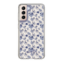Slim Protection Case［ dazzlin - BlueFlower - Beige ］