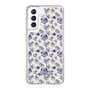 Slim Protection Case［ dazzlin - BlueFlower - Beige ］