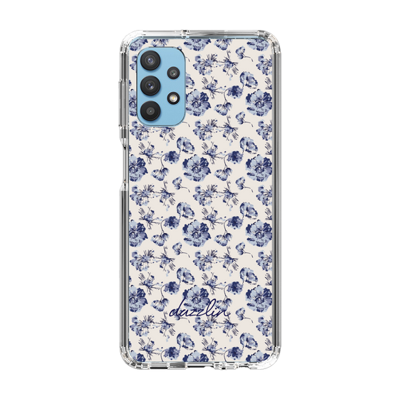 Slim Protection Case［ dazzlin - BlueFlower - Beige ］