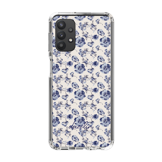 Slim Protection Case［ dazzlin - BlueFlower - Beige ］