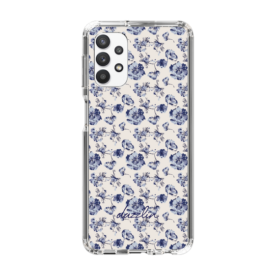 Slim Protection Case［ dazzlin - BlueFlower - Beige ］