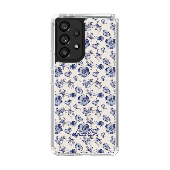 Slim Protection Case［ dazzlin - BlueFlower - Beige ］