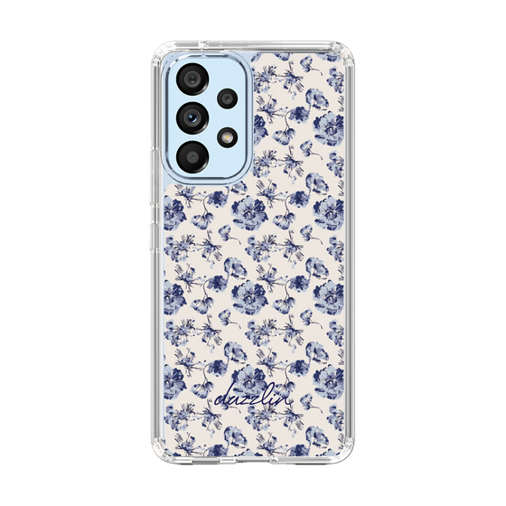 Slim Protection Case［ dazzlin - BlueFlower - Beige ］