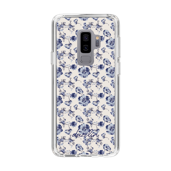 Slim Protection Case［ dazzlin - BlueFlower - Beige ］