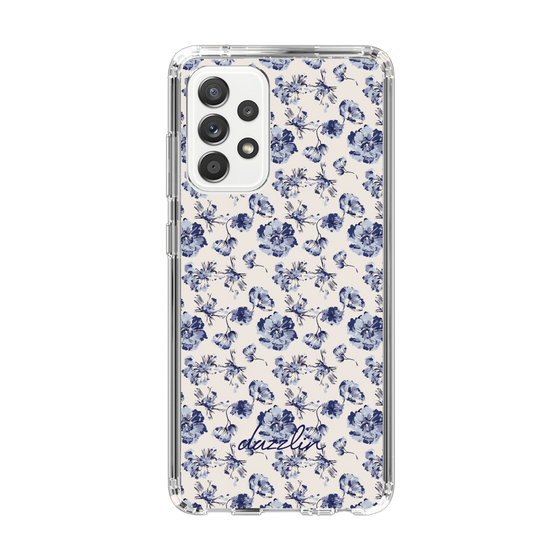 Slim Protection Case［ dazzlin - BlueFlower - Beige ］