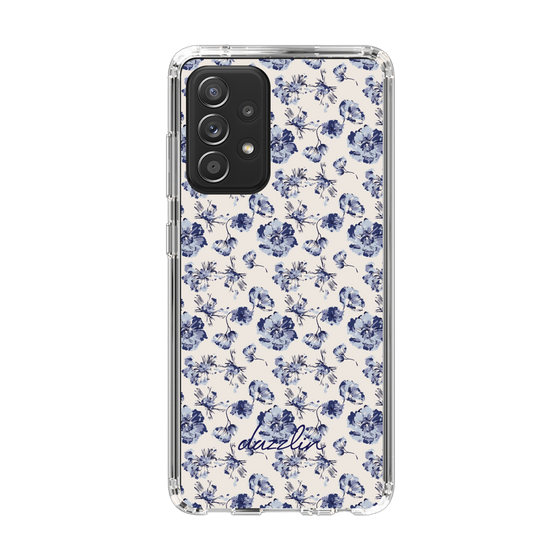 Slim Protection Case［ dazzlin - BlueFlower - Beige ］