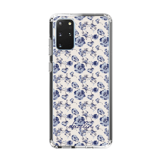 Slim Protection Case［ dazzlin - BlueFlower - Beige ］