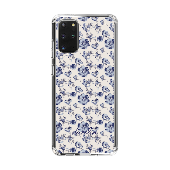 Slim Protection Case［ dazzlin - BlueFlower - Beige ］
