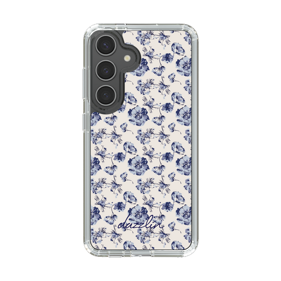 Slim Protection Case［ dazzlin - BlueFlower - Beige ］