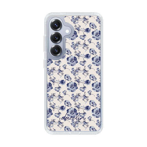 Slim Protection Case［ dazzlin - BlueFlower - Beige ］