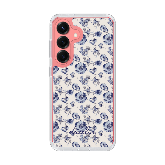 Slim Protection Case［ dazzlin - BlueFlower - Beige ］