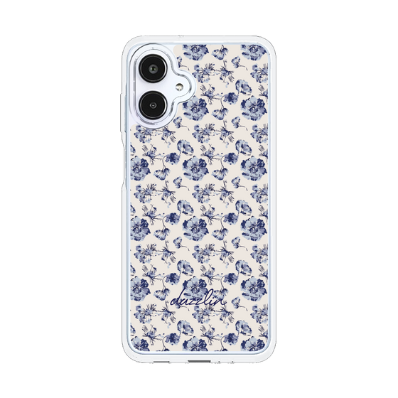 Slim Protection Case［ dazzlin - BlueFlower - Beige ］