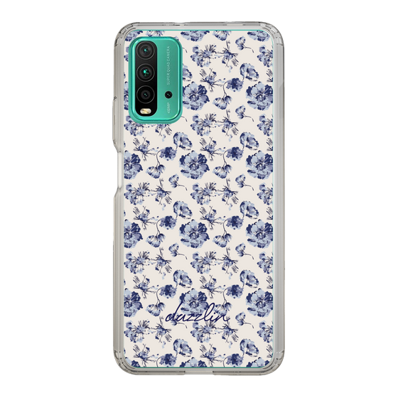 Slim Protection Case［ dazzlin - BlueFlower - Beige ］