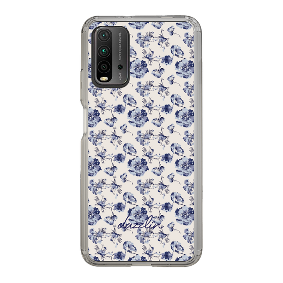 Slim Protection Case［ dazzlin - BlueFlower - Beige ］