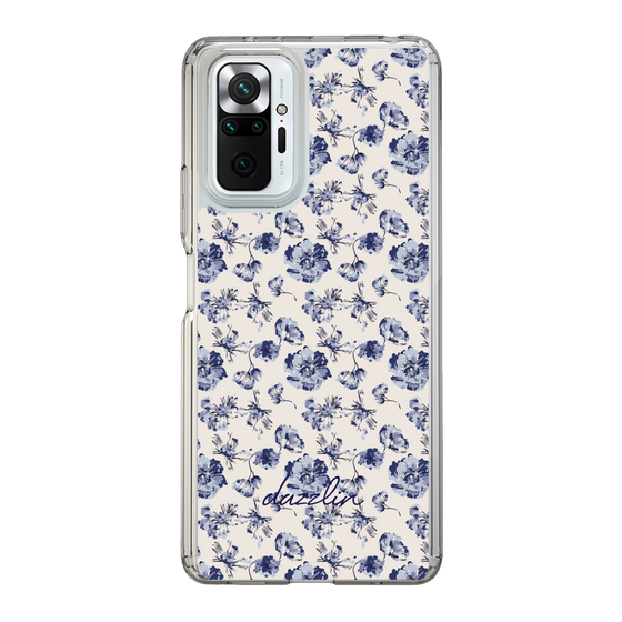 Slim Protection Case［ dazzlin - BlueFlower - Beige ］