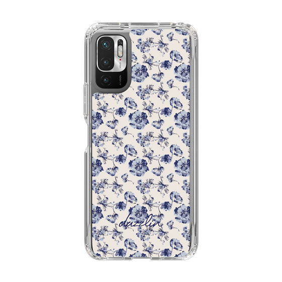 Slim Protection Case［ dazzlin - BlueFlower - Beige ］