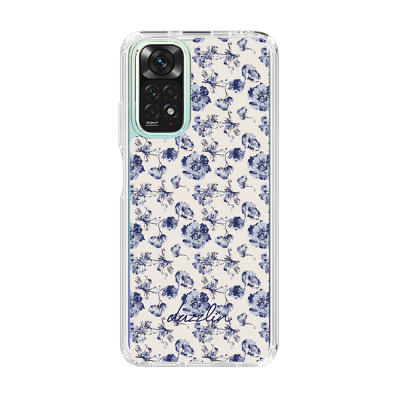 Slim Protection Case［ dazzlin - BlueFlower - Beige ］