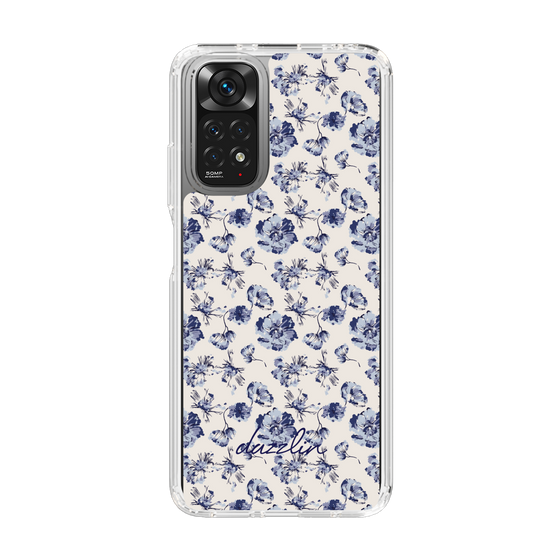 Slim Protection Case［ dazzlin - BlueFlower - Beige ］
