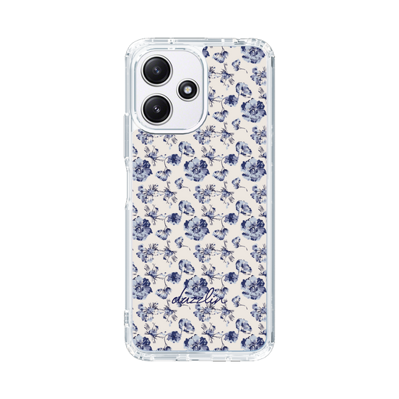 Slim Protection Case［ dazzlin - BlueFlower - Beige ］