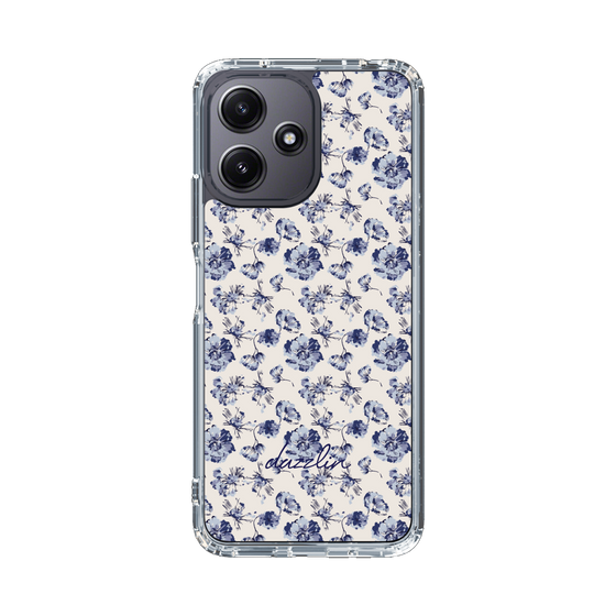 Slim Protection Case［ dazzlin - BlueFlower - Beige ］
