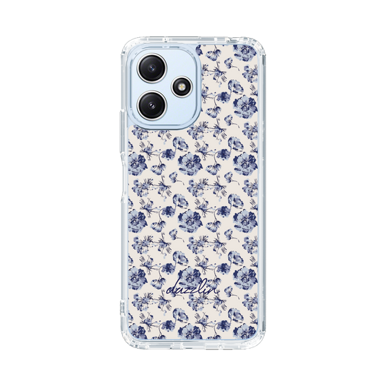 Slim Protection Case［ dazzlin - BlueFlower - Beige ］