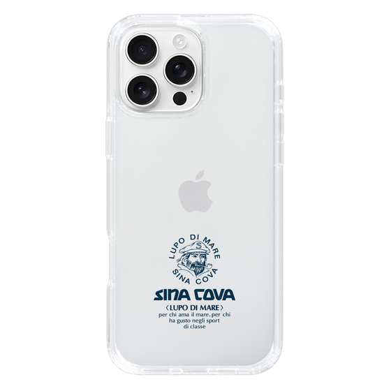Slim Protection Case［ SINA COVA - Logo - Navy ］