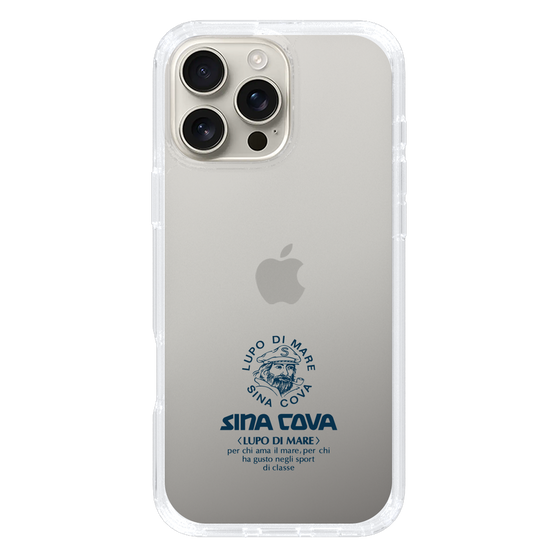 Slim Protection Case［ SINA COVA - Logo - Navy ］