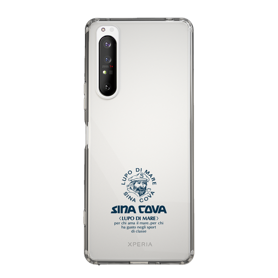 Slim Protection Case［ SINA COVA - Logo - Navy ］