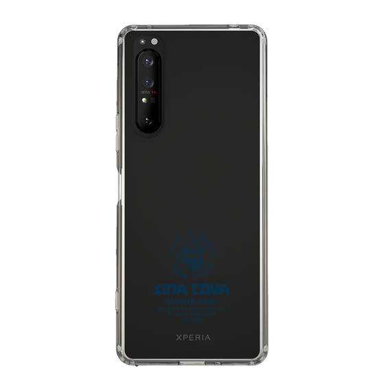 Slim Protection Case［ SINA COVA - Logo - Navy ］