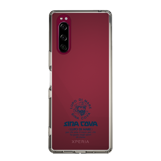 Slim Protection Case［ SINA COVA - Logo - Navy ］