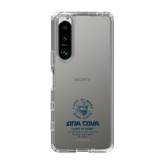 Slim Protection Case［ SINA COVA - Logo - Navy ］