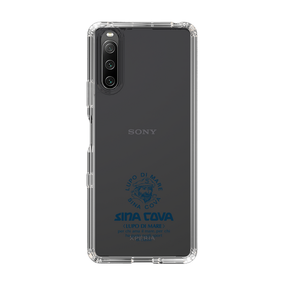 Slim Protection Case［ SINA COVA - Logo - Navy ］