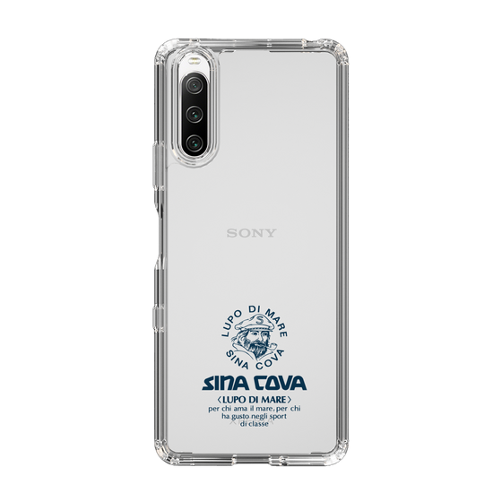 Slim Protection Case［ SINA COVA - Logo - Navy ］