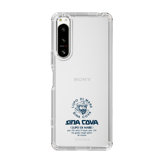 Slim Protection Case［ SINA COVA - Logo - Navy ］