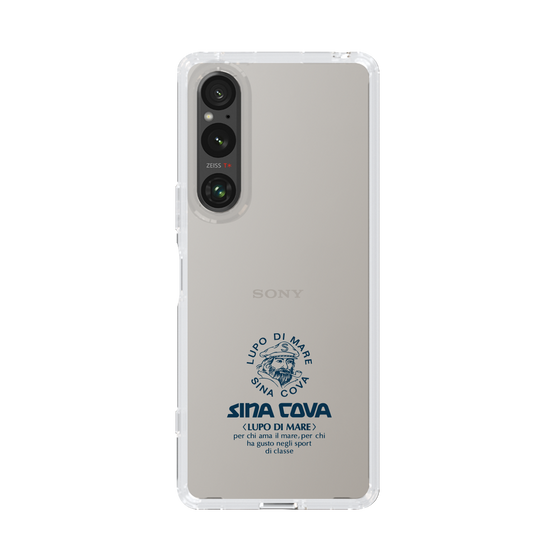Slim Protection Case［ SINA COVA - Logo - Navy ］
