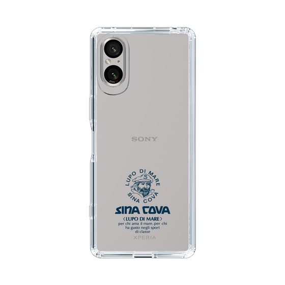 Slim Protection Case［ SINA COVA - Logo - Navy ］