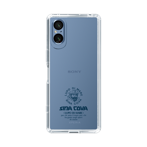 Slim Protection Case［ SINA COVA - Logo - Navy ］