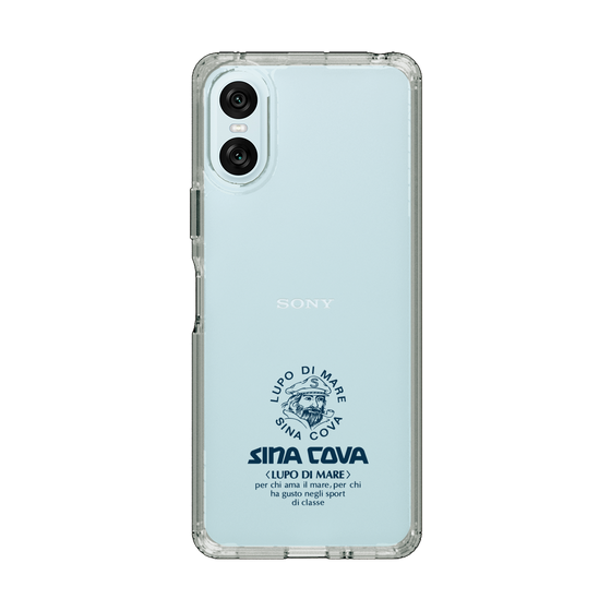 Slim Protection Case［ SINA COVA - Logo - Navy ］