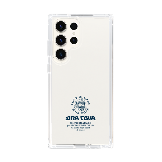 Slim Protection Case［ SINA COVA - Logo - Navy ］
