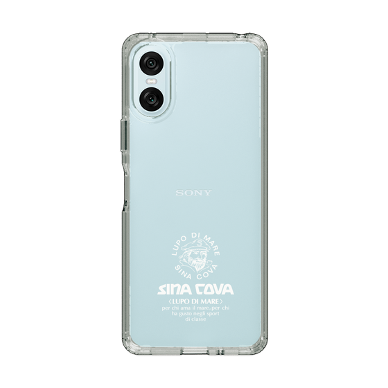 Slim Protection Case［ SINA COVA - Logo - White ］