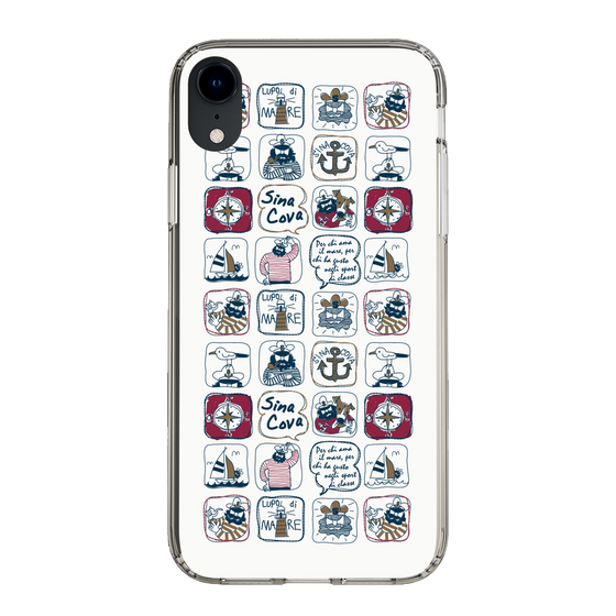 Slim Protection Case［ SINA COVA - All-Over Marine Pattern ］