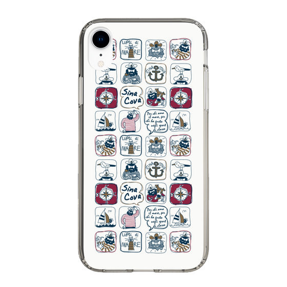 Slim Protection Case［ SINA COVA - All-Over Marine Pattern ］