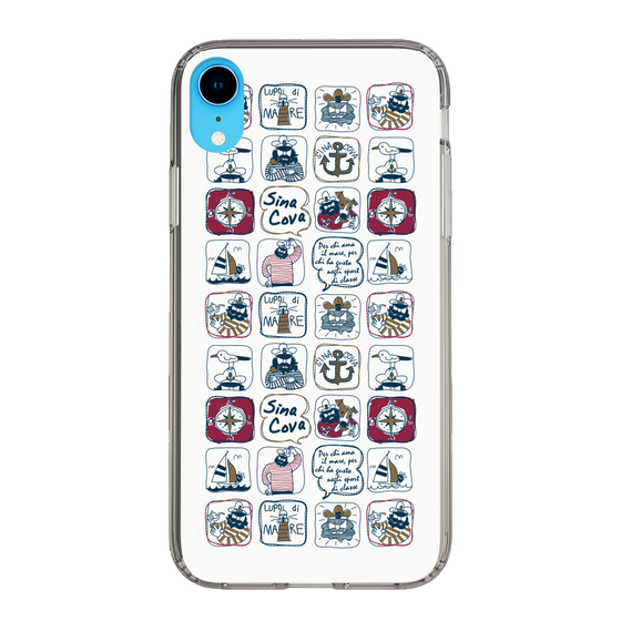Slim Protection Case［ SINA COVA - All-Over Marine Pattern ］