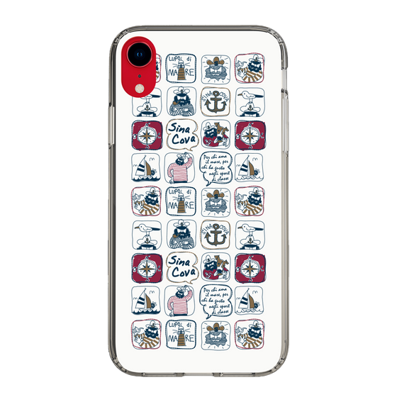 Slim Protection Case［ SINA COVA - All-Over Marine Pattern ］
