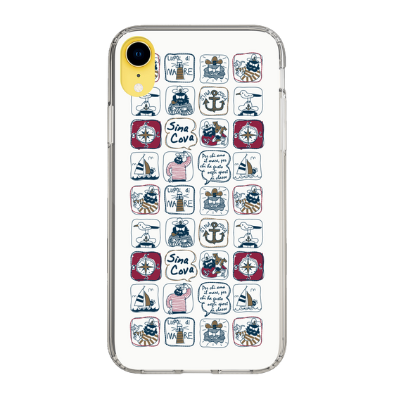 Slim Protection Case［ SINA COVA - All-Over Marine Pattern ］