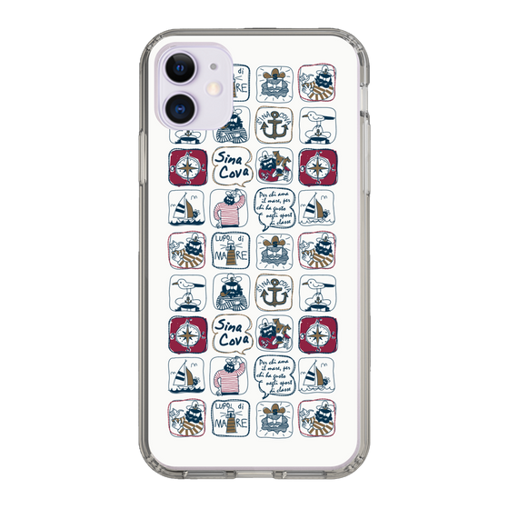 Slim Protection Case［ SINA COVA - All-Over Marine Pattern ］