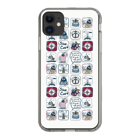 Slim Protection Case［ SINA COVA - All-Over Marine Pattern ］