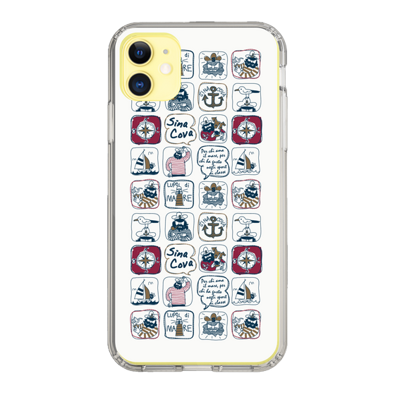 Slim Protection Case［ SINA COVA - All-Over Marine Pattern ］