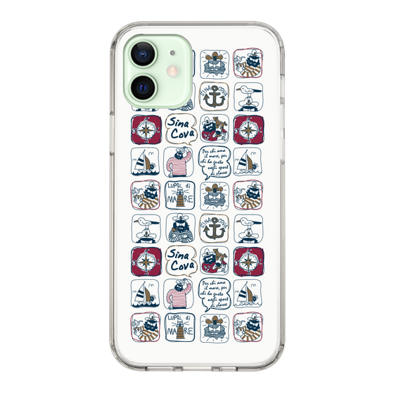 Slim Protection Case［ SINA COVA - All-Over Marine Pattern ］