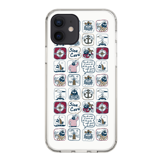 Slim Protection Case［ SINA COVA - All-Over Marine Pattern ］
